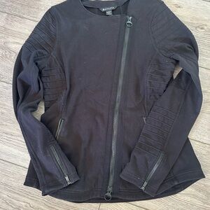 Athleta Women's Black Moto Zip Jacket-M